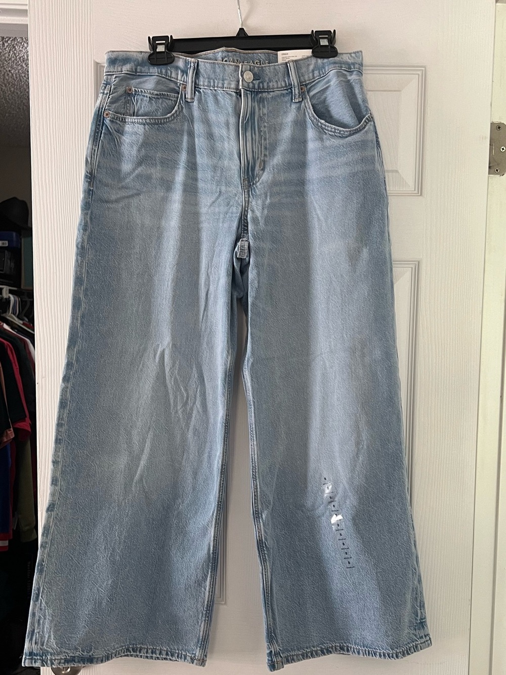 Light Blue Wide-Leg Women's Jeans